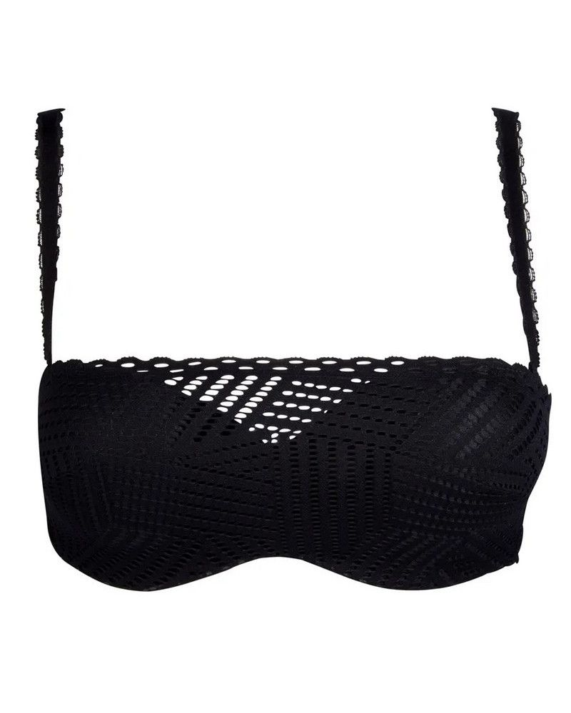 Sujetador sin tirantes preformado Antigel Tressage graphic (Tressage Negro)