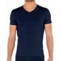 HOM V-Neck T-shirt Tencel Soft (Marine) HOM - 1