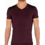 HOM V-Neck T-shirt Tencel Soft (Bordeaux) HOM - 1