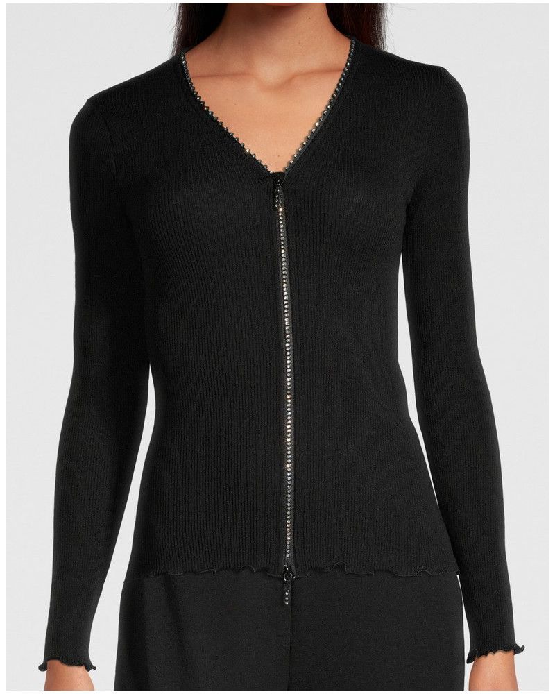 Chaleco Oscalito Strass (Negro)