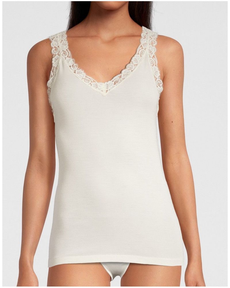 Tank Top Leavers Lace Oscalito 3300 (Ivoire)