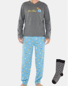 Long pyjamas TOAS 100% cotton Arthur (free socks)