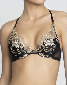 Underwired triangle bra Lise Charmel Déesse en Glam (Or Glamour)