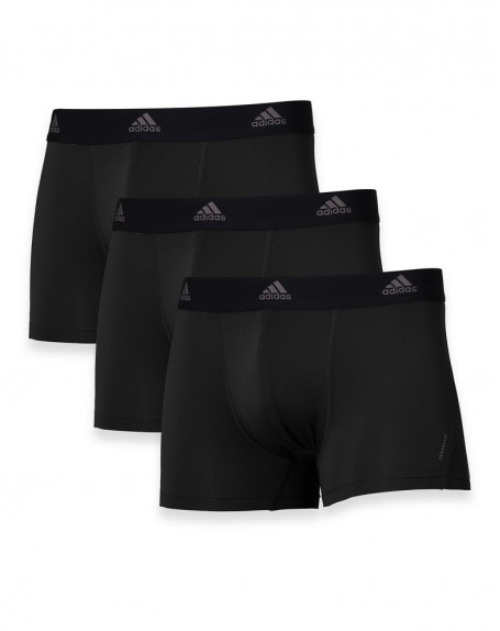 Pack of 3 Boxers Adidas Active Micro Flex Eco (Black) Adidas - 1