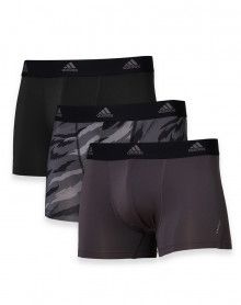 Pack of 3 Boxers Adidas Active Micro Flex Eco (Grey/Print/Black) Adidas - 1