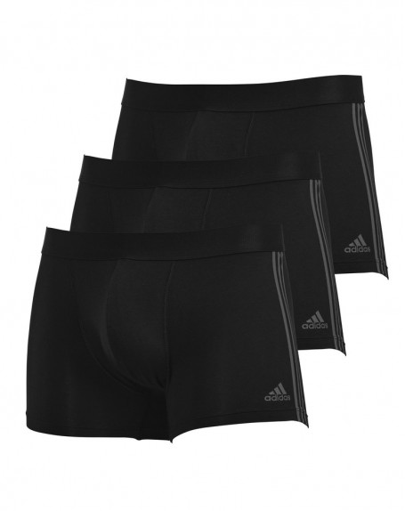 Pack of 3 Boxers Adidas Active Flex Cotton 3 Stripes (Black) Adidas - 1
