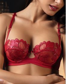 Demi Bra Lise Charmel Glamour Couture (Rouge Cuir)