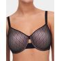 Underwired full cup molded bra Chantelle Smooth Lines (Noir/Beige)