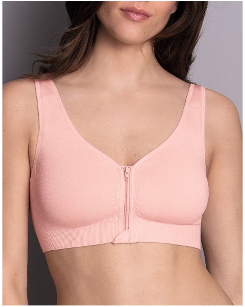 Wireless molded zipper bra Anita Care Lynn (Lotus)