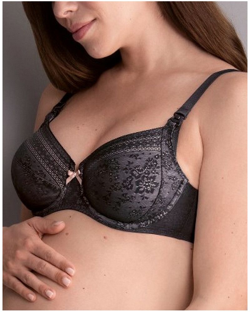 Underwired nursing bra Anita Fleur (Anthracite)