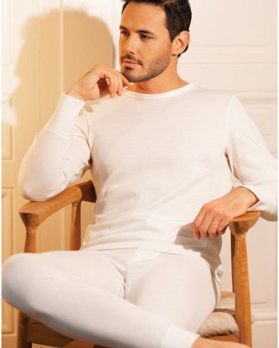 Maillot de corps chaud manches longues Eminence (Blanc)