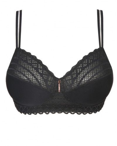 Sujetador triángulo sin aros Prima Donna Twist East End (Charbon)