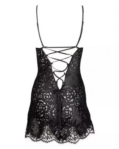 Babydoll Lise Charmel Dressing Floral (Black)