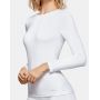 Long sleeve high o-neck t-shirt Impetus (White)