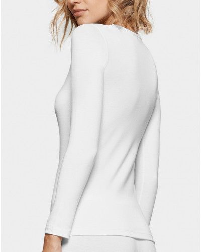 Long sleeve thermal high o-neck t-shirt Impetus Thermo (White)