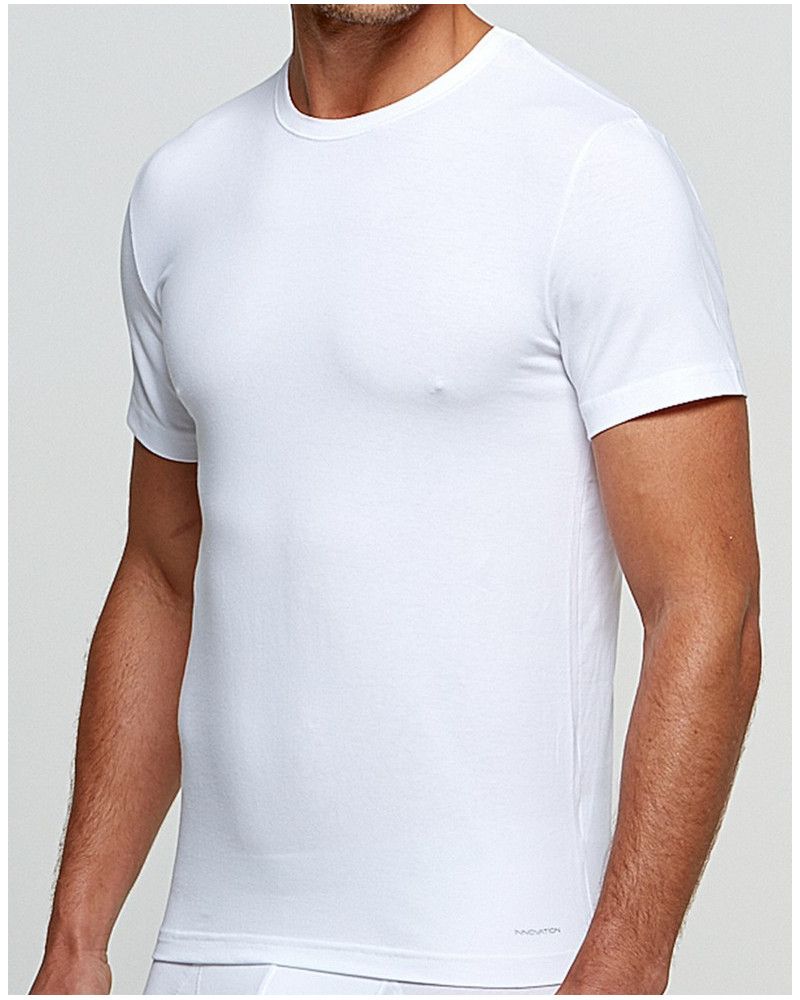 T-shirt chaleur manches courtes col rond Impetus (Blanc)
