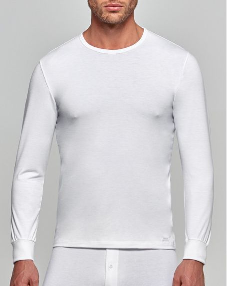 Camiseta suave mangas largas cuello redondo Impetus Thermo (Blanco)