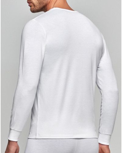 Warm longsleeve v-neck t-shirt Impetus Thermo (White)