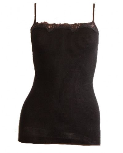 Camiseta tirantes finos Moretta lana & seda