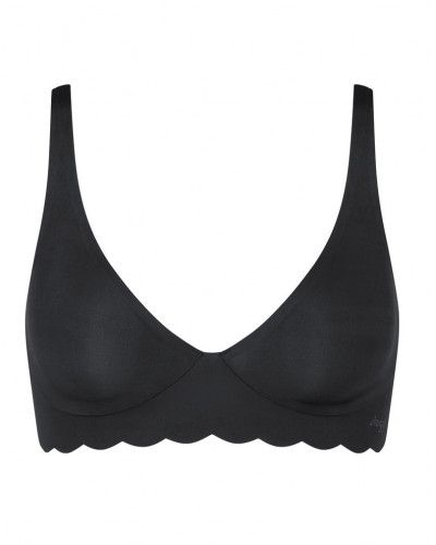 Bralette neckline Sloggi Zero Microfibre (Black)