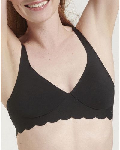Bralette neckline Sloggi Zero Microfibre (Black)