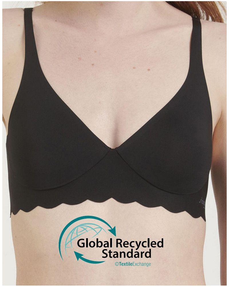 Bralette neckline Sloggi Zero Microfibre (Black)