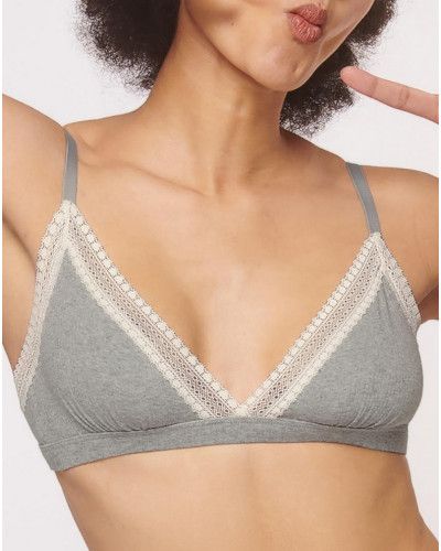 Sostén Sloggi GO Ribbed Algodón Bio (Medium Grey Melange)