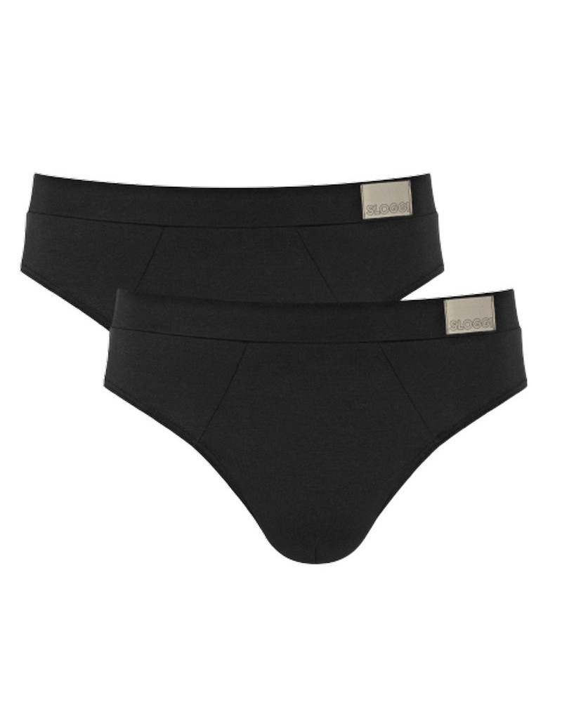 Calzoncillo Sloggi For Men GO Natural (Paquete de 2) (Negro)