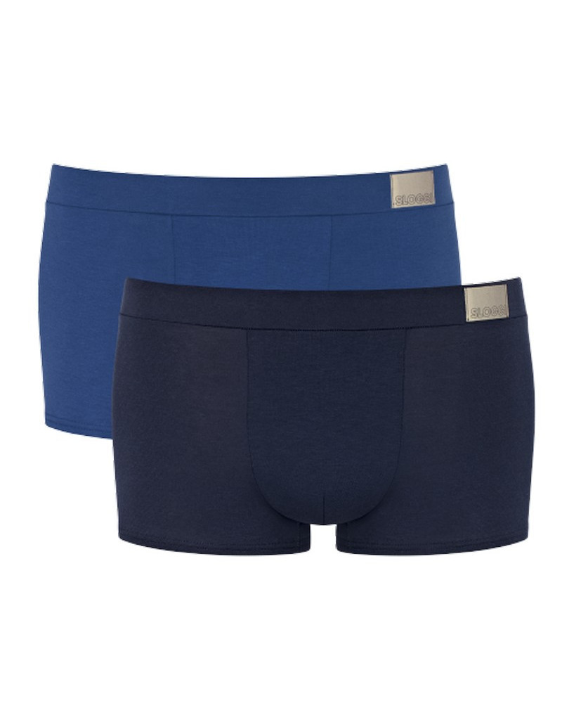 Pack of 2 Hipsters Sloggi For Men GO Natural  (Blue/Marine)