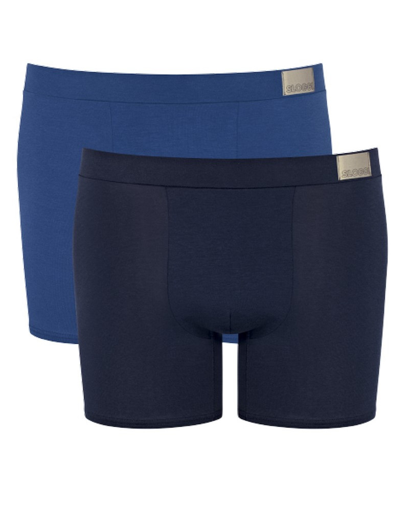 Paquete de 2 Hipster largo Sloggi For Men GO Natural (Multicolor)