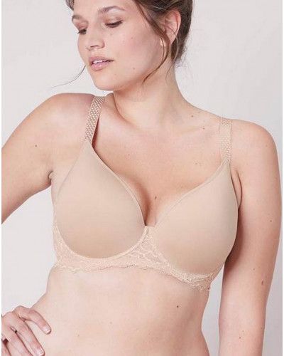 Underwired molded bra Simone Perele Caresse (Peau Rosée)