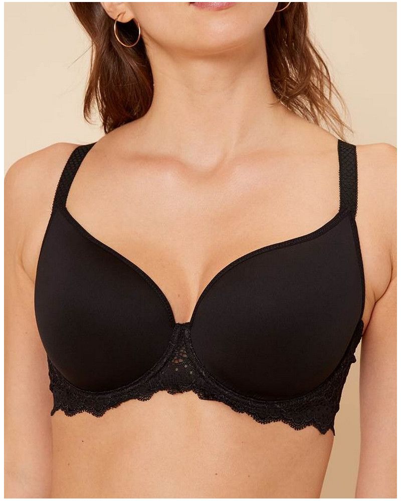 Underwired bra Simone Perele Caresse (Black)
