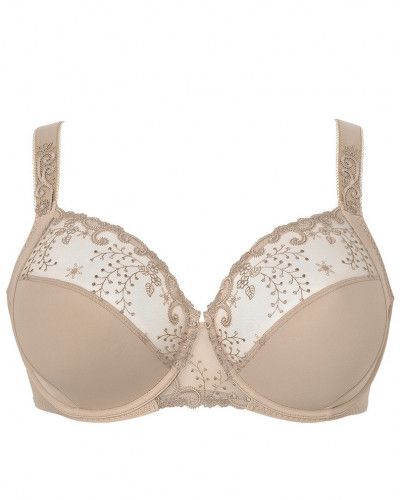 Deep cup underwired bra Simone Pérèle Délice (Peau)