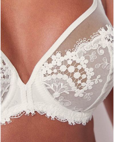 Plunging neckline bra Simone Pérèle Wish (Naturel)