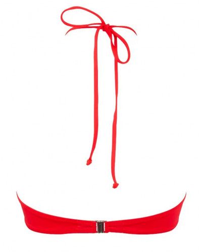 Padded strapless bath bra Antigel La Muse Dentelle (Corail Fluo)