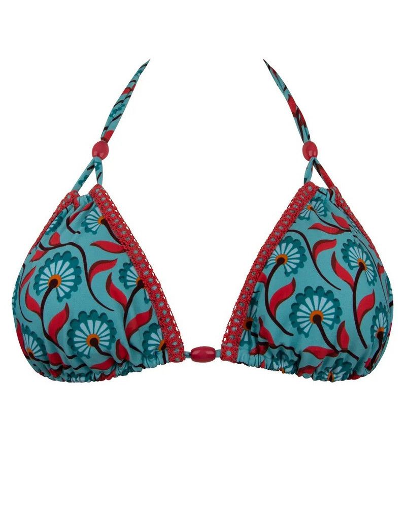 Triangle wired bath bra Antigel La Muse Bohème (Azur Bohème)