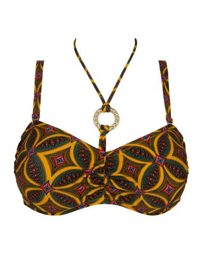 Soft strapless bath bra Antigel La Muse Africa (Jaune Africa)