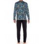 Long pajamas HOM Cancun 100% cotton (Black Printed) HOM - 2