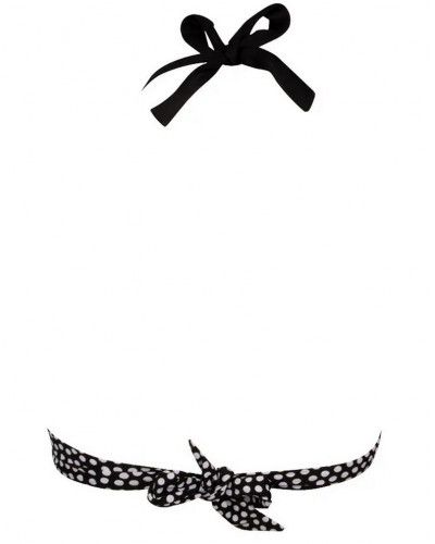 Sujetador de baño triangular de espuma Antigel La Muse Dolce Vita (Pois Noir)