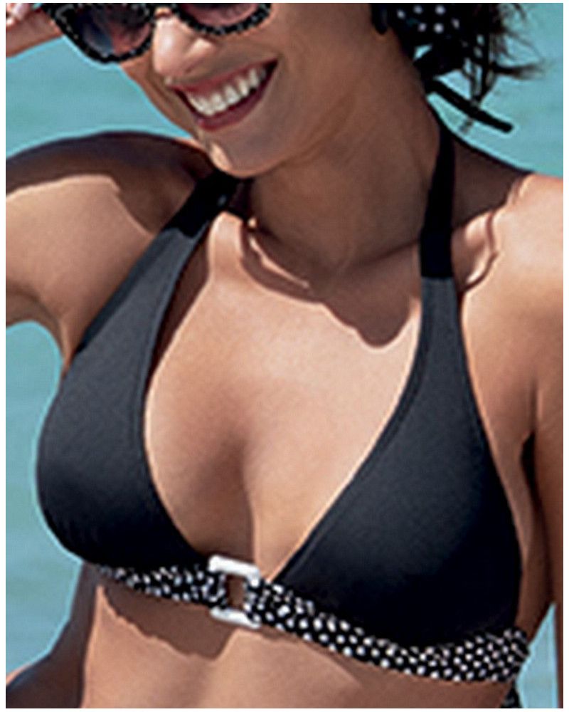 Foam triangle bath bra Antigel La Muse Dolce Vita (Pois Noir)