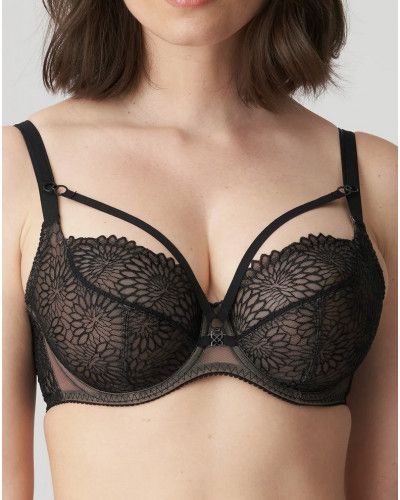 Tulip seam balcony bra Prima Donna Sophora (Black)