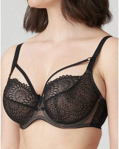 Tulip seam balcony bra Prima Donna Sophora (Black)