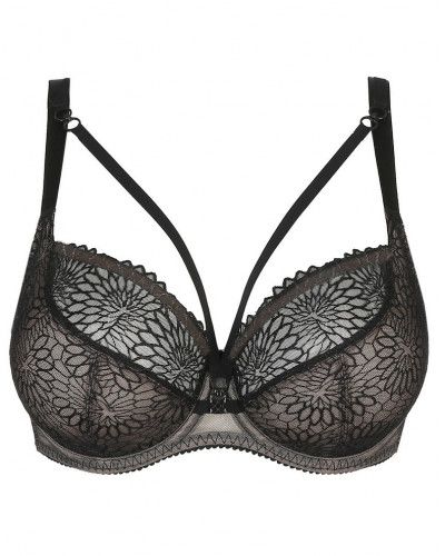 Tulip seam balcony bra Prima Donna Sophora (Black)