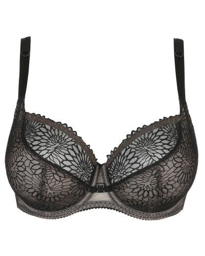 Tulip seam balcony bra Prima Donna Sophora (Black)