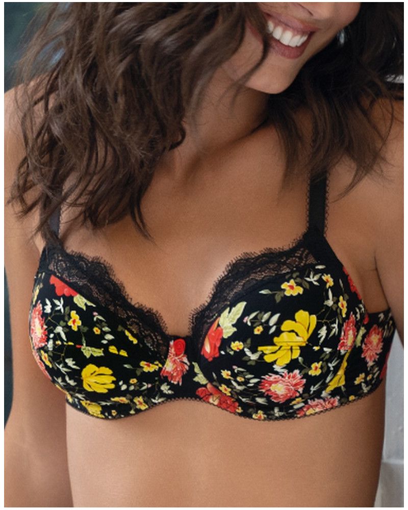 Underwired Bra Antigel Jardin des Flirts (Fleur du Soir)