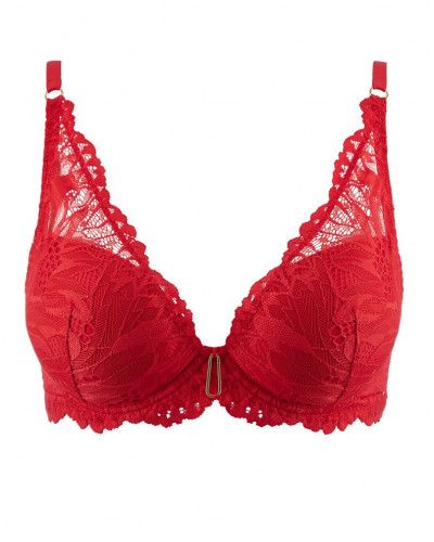 Sujetador plunge Aubade Flowermania (Rouge Floral)