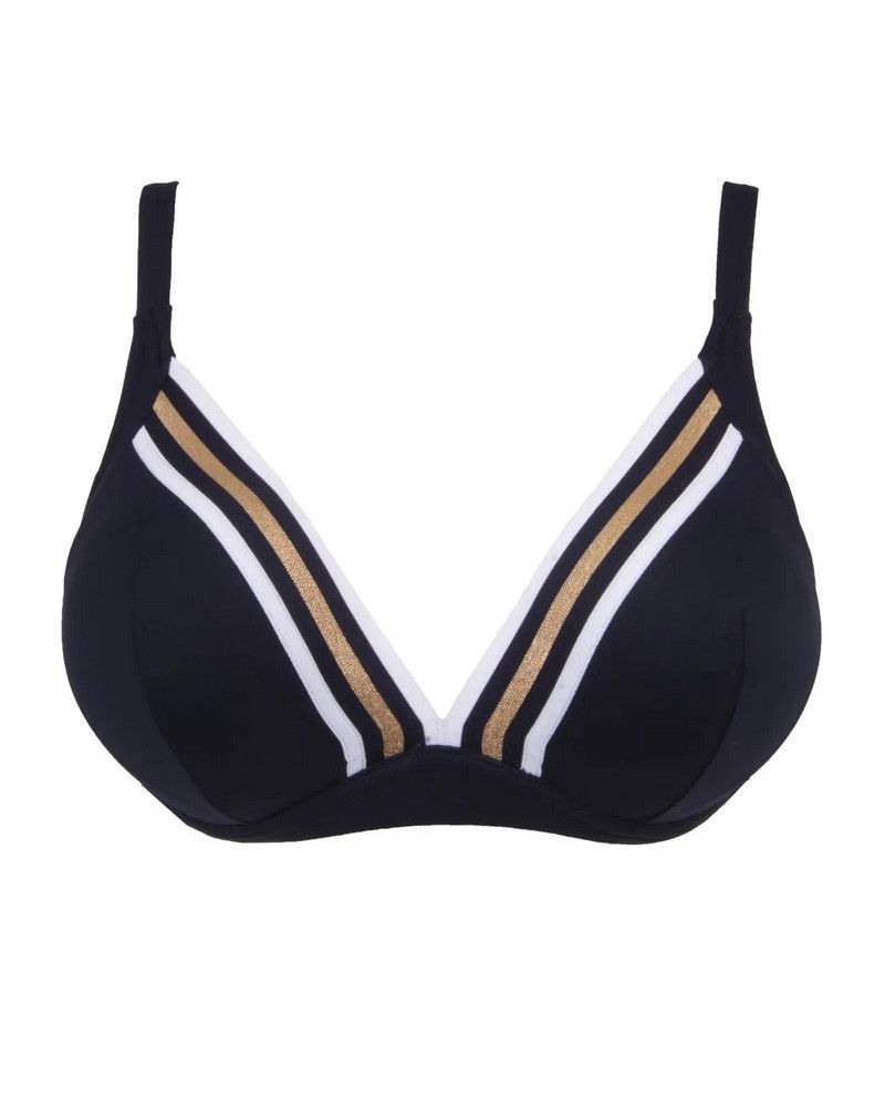 Underwired triangle bath bra Lise Charmel Energie Nautique (Encre Nautique)