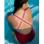 One-piece Swimsuit Maintain Swimmer Lise Charmel Energie Nautique (Flamme Nautique)