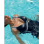 One-piece opened Swimsuit Maintain Swimmer Lise Charmel Energie Nautique (Encre Nautique)