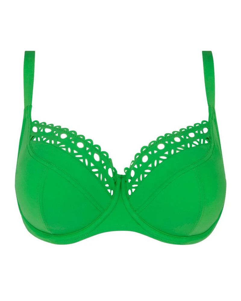 Demi bath bra deep cup Lise Charmel Ajourage Couture (Anis Ajourage)